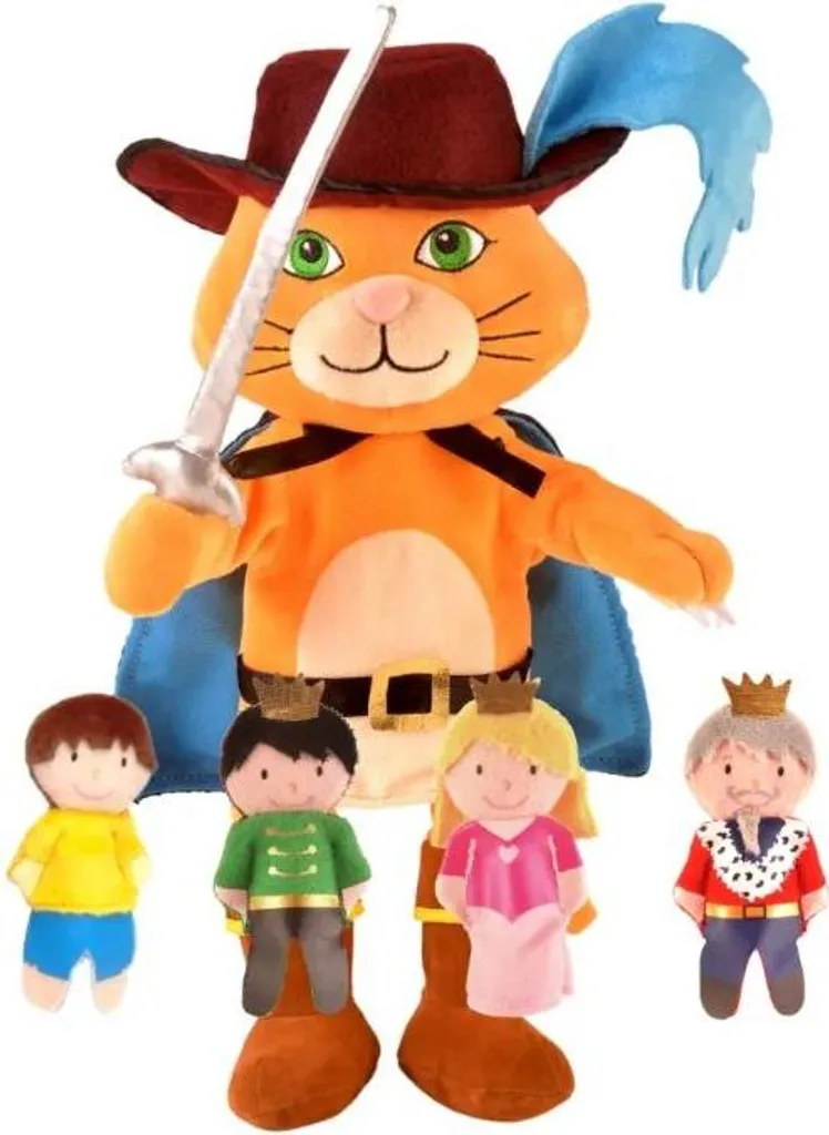 Fiesta Crafts Marionnette à main Chat Potté Jeu de Rôle pour Enfant