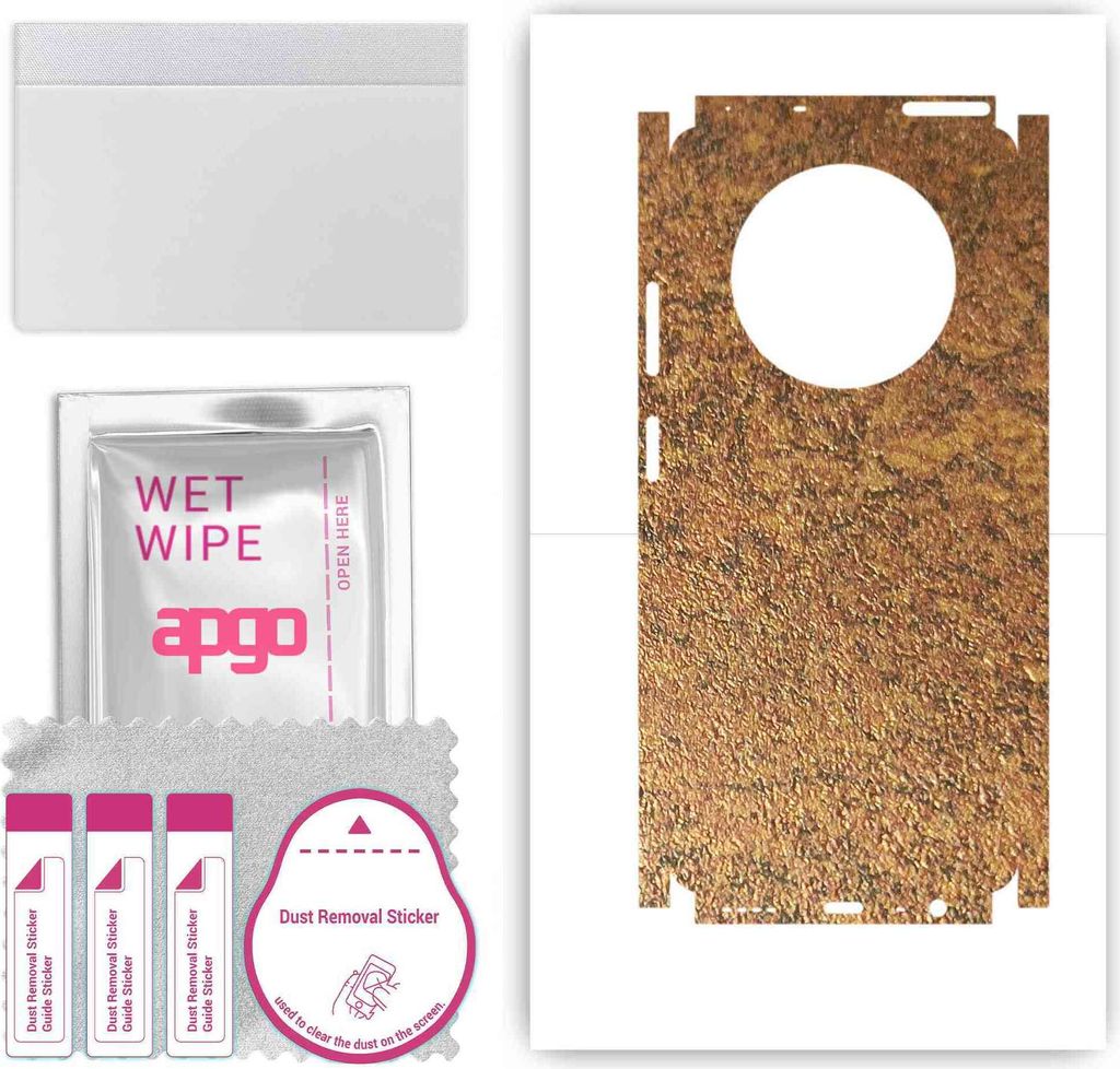 apgo Rückseite + Seiten Schutzfolie, Skin, kompatibel mit Realme 12x 5G, Hinten Displayschutzfolie aus Vinylfolie, kratzfest, einfache Montage - R...