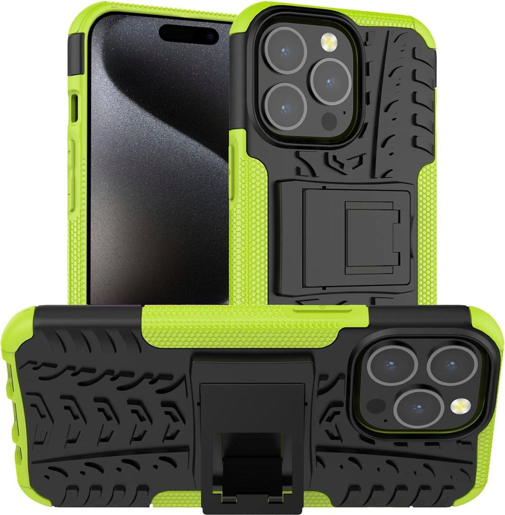 Outdoor Hülle für Apple iPhone 15 Pro Max Case Hybrid Armor Cover robuste Schutzhülle