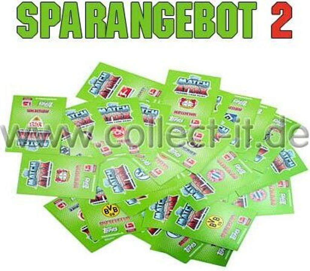 Match Attax - Spar 2 - Saison 11/12 - 100 verschiedene Base-Karten