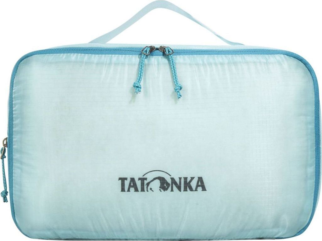 Tatonka Packwürfel SQZY Compression Pouch M (4L / 6L) - Ultraleichte und platzsparende Packtasche mit Reißverschluss - durchsichtig, komprimierba...