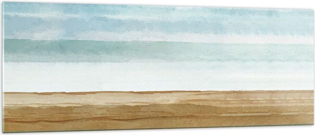 Bilder auf glas - Einteilig - Abstraktion Gürtel Gold - 140x50cm - Glasbilder - Wandbilder - Bilder - zum Aufhängen bereit - Wanddekoration aus G...