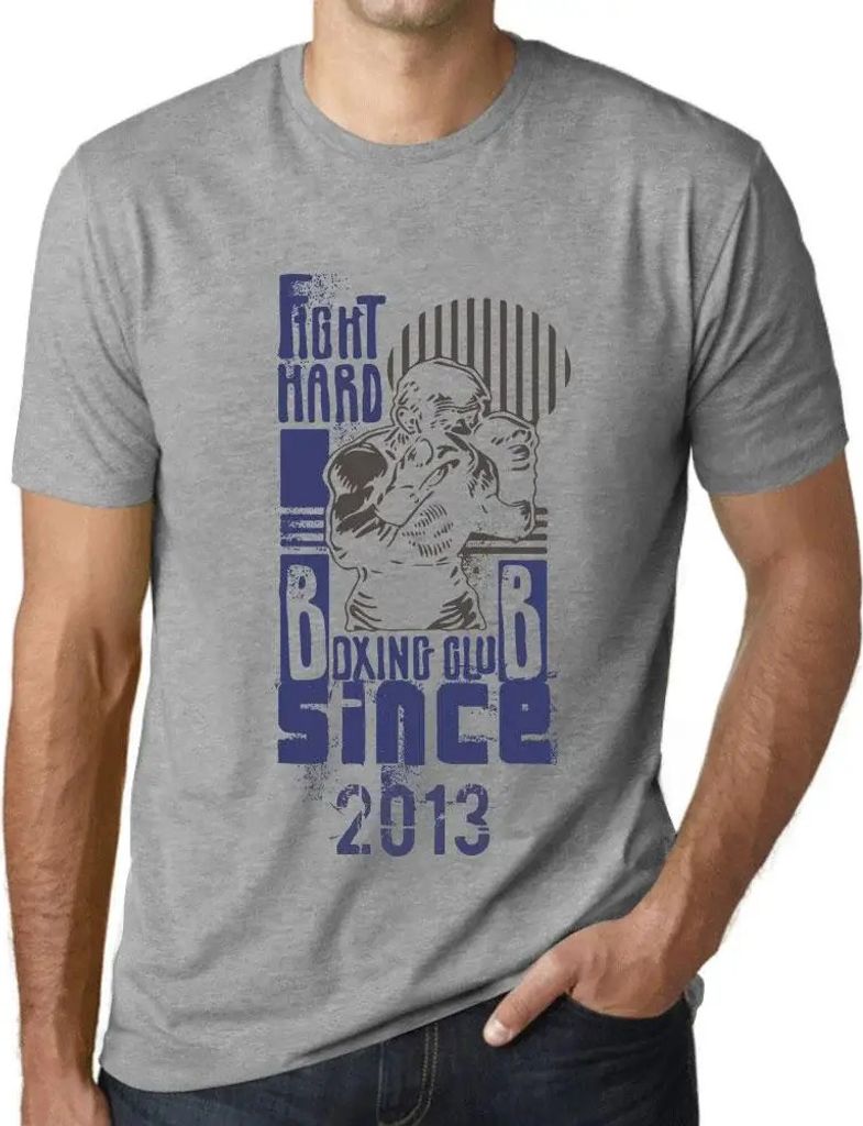 Herren Grafik T-Shirt Boxclub Kämpfen Sie hart seit 2013 – Boxing Club Fight Hard Since 2013 – Geschenk 11. Geburtstag Jahrestag 11 Jahre Jubi...
