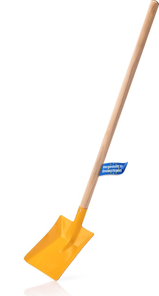 BigDean Kinder Schaufel Gartenschaufel - kindgerechte Gartengeräte - Metallschaufel mit stabilem Holz Stiel - Kindergartengeräte - Germany