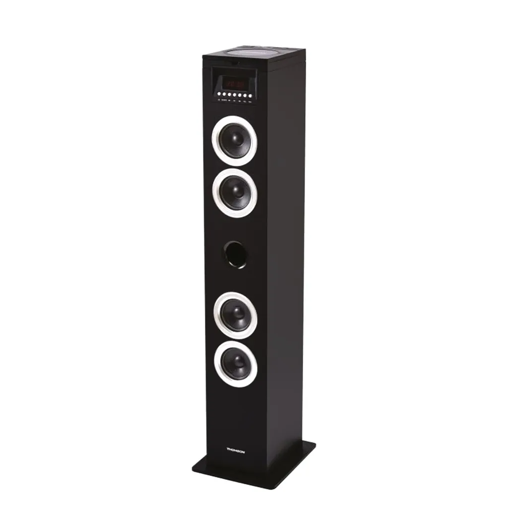 Thomson DS120CD Système Audio Boîte de Nuit Noire avec CD et Bluetooth