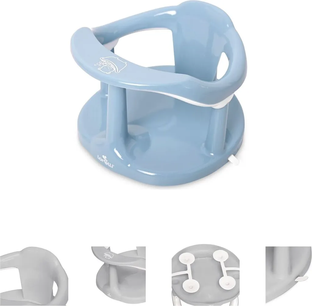 Siège de bain bébé Happy Bubbles Lorelli avec base antidérapante bleu