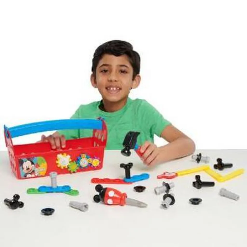 Mallette de bricolage enfant Mickey Handy Helper avec outils de jeu bleu
