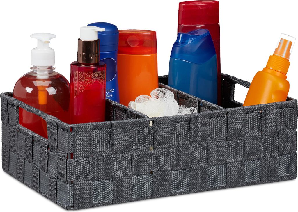 Cestino per cosmetici Relaxdays con scomparti per cosmetici Immagine del prodotto 