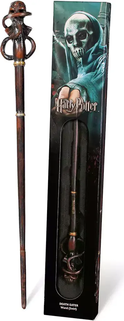 Baguette de Mangemort Swirl 38 cm - Résine Haute Qualité et Détails Fins