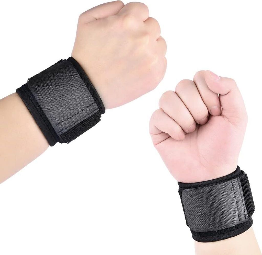 Handgelenk Bandagen, 2 Stück Atmungsaktivem Wrist Wrap Handgelenkbandage, Handgelenkstütze Bandage mit Elastischen Klettverschluss, Fitness für ...