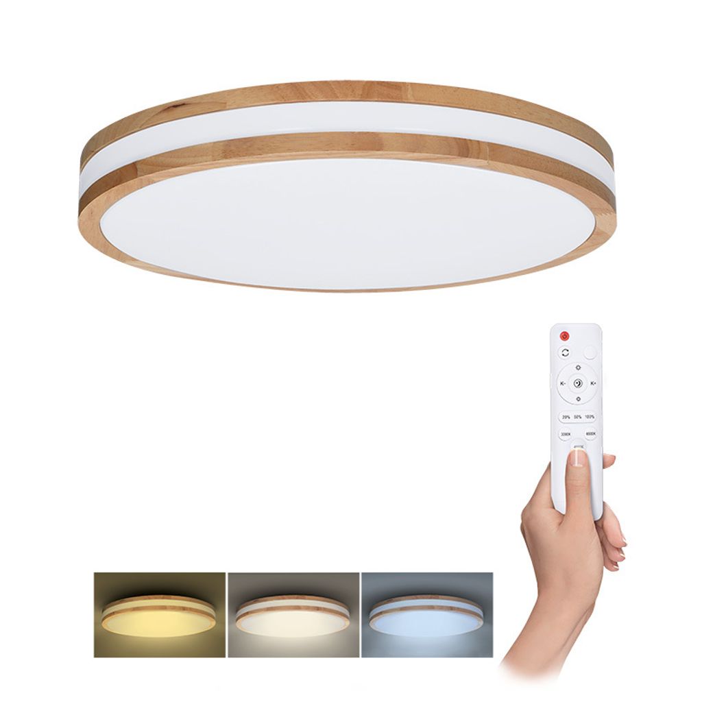 Solight LED-Beleuchtung mit Fernbedienung Woody, 48 W, 3360 Produktbild 