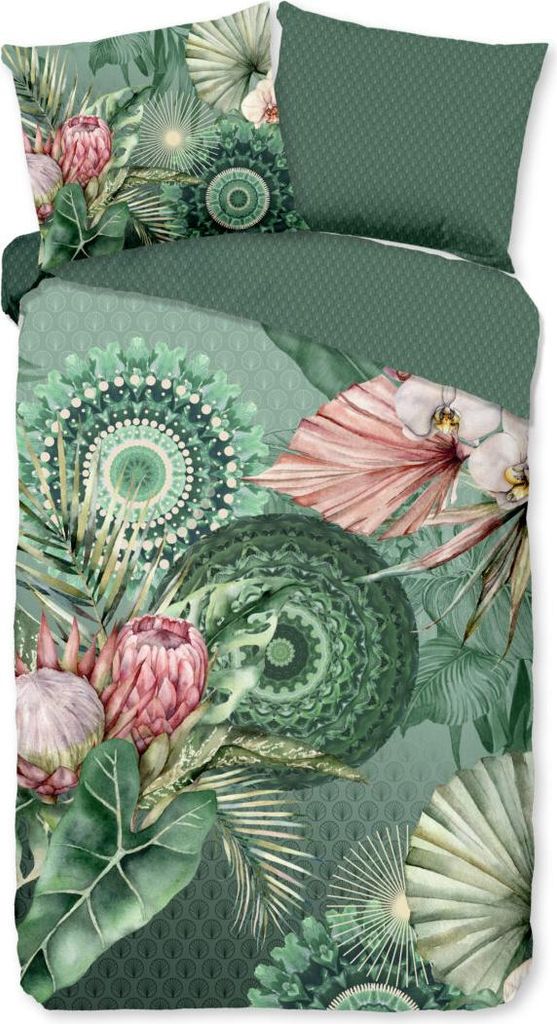 HIP Bettbezug "Mandalas und Blumen" - multi - (140x200/220 cm) - Baumwolle 100% Flanell