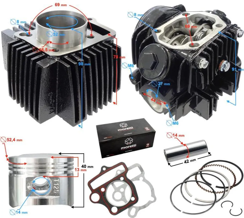 Cylindre culasse 125cc 154FMH : résoudre les pertes de compression 4T