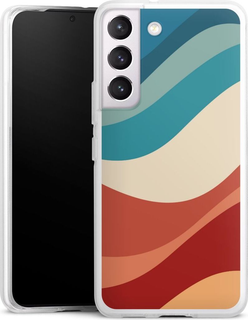 DeinDesign Handyhülle für Samsung Galaxy S22 Silikon Hülle Case Smartphone Schutzhülle Farbe Farbverlauf Welle