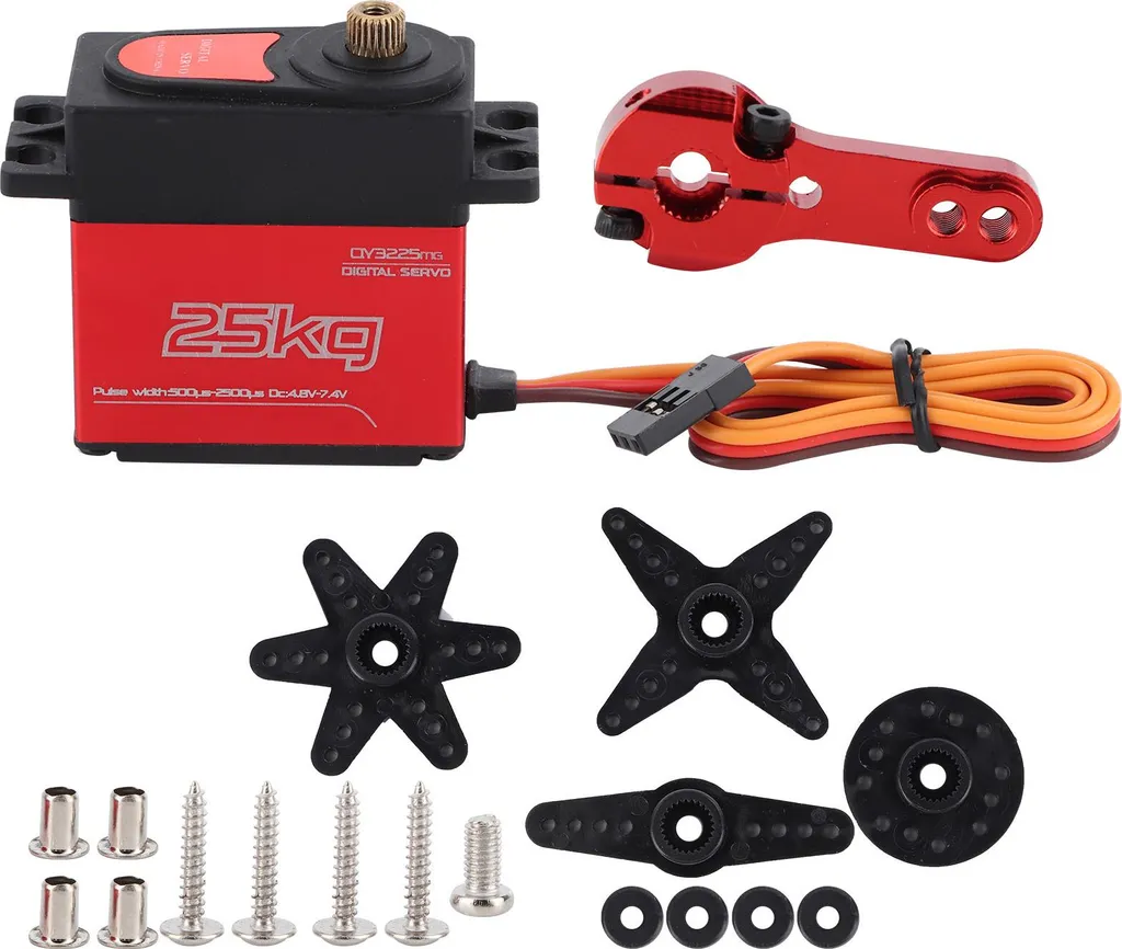 Servo QY3225 25kg Impermeabile - Ingranaggi Metallo per Auto RC 1:8 1:10