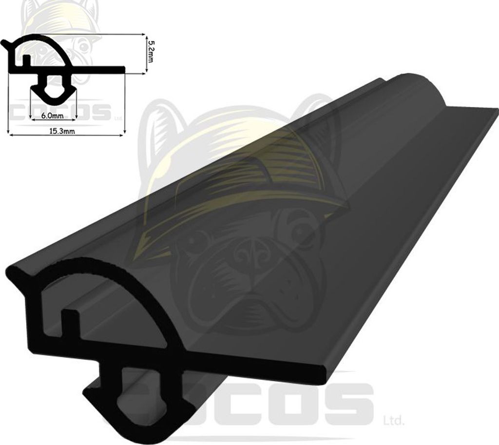 Fensterdichtung Gummidichtung Dichtungsprofil WS034 50m Schwarz EPDM für Fenster und Türen