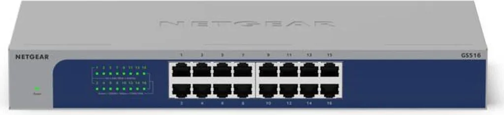 Netgear GS516-300EUS Switch Ethernet Gigabit 16 Ports Haute Performance