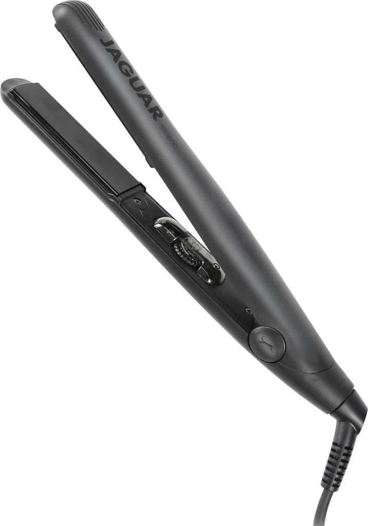 JAGUAR Glätteisen ST600 Black | Profi Haarglätter mit stufenloser Temperatureinstellung | Inkl. abgerundeten & federgelagerten Heizplatten schone...