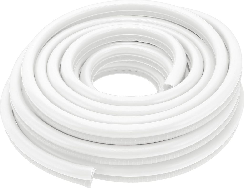 Universelle Autotürkantenschützer, Außen 32,81ft 10m U-förmiger Türkratzschutz PVC Eisen Weiß, 1 Stk
