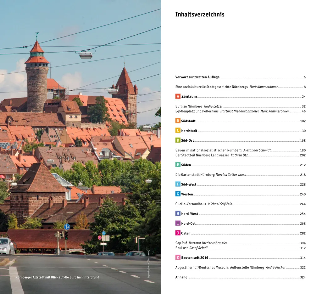 Livre d'architecture Nuremberg guide de voyage Architekturführer