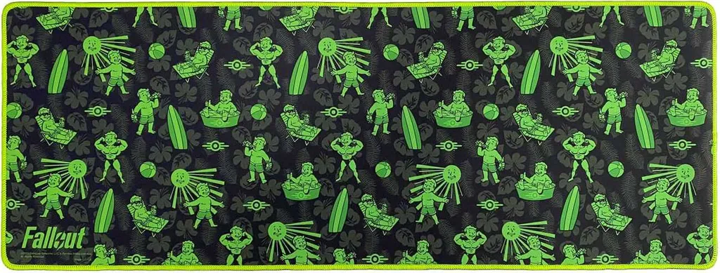 Tapis de souris Fallout XL 80x30 cm antidérapant avec bords cousus