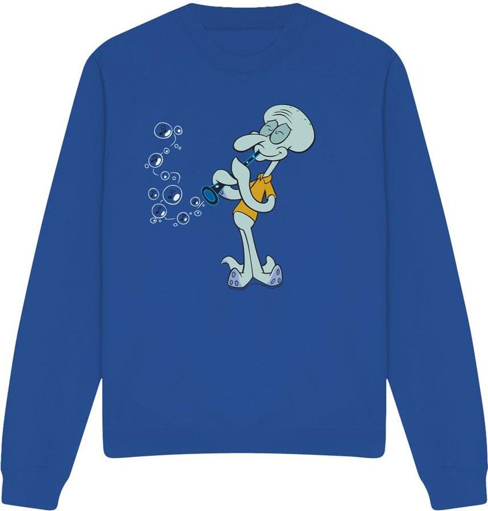 SpongeBob SquarePants - "Squidward's Clarinet" Sweatshirt für Herren/Damen Uni TV12832 (M) (Königsblau)