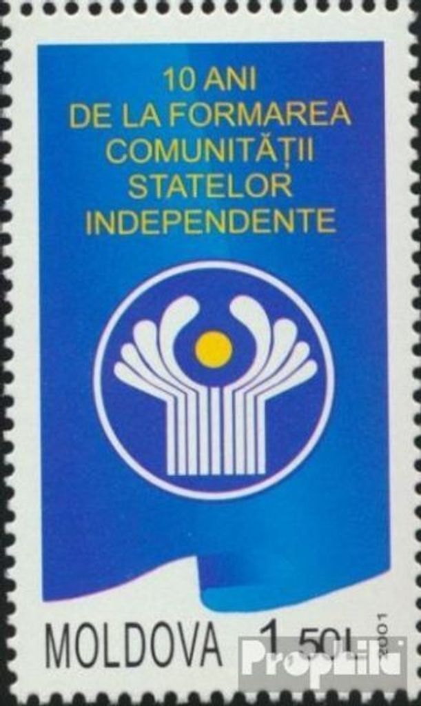 Briefmarken Moldawien 2001 Mi 420 (kompl.Ausg.) postfrisch Gemeinschaft Unabhängiger Staaten