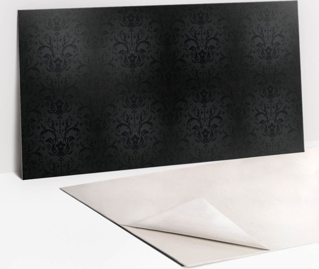 Dekorative PVC Wandpaneele - Küchenpaneele Rückwand hart Innenwand - 100 x 50 - Elegantes Muster
