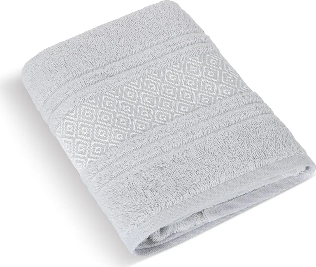 Telo Bagno Mosaico 70x140 550g Grigio Perla - Qualità Hotel Deluxe