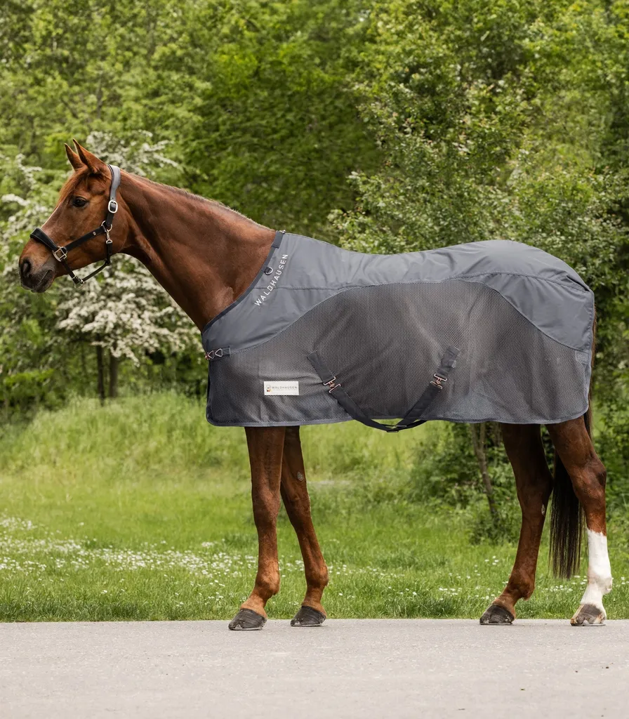 Couverture anti-mouches imperméable COMFORT avec zone dorsale grise