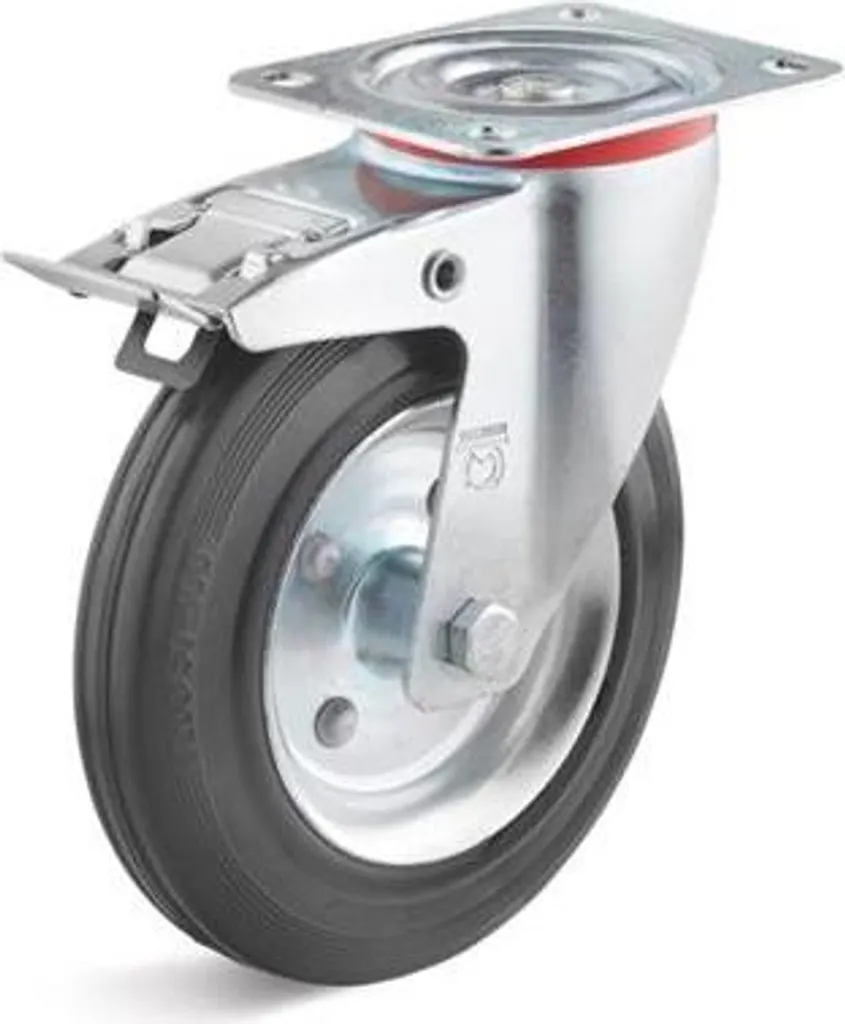 Ruota Pivotante in Acciaio 125mm Li/522/125/Rds | Robustezza Vera