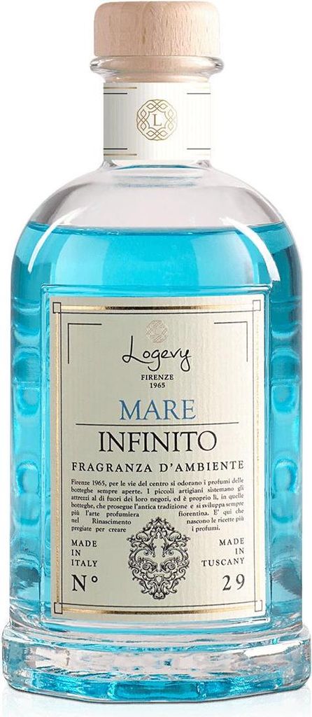 Logevy – Raumduft – Mare Infinito – 1 L – Maritime Noten von Rosmarin und Salz