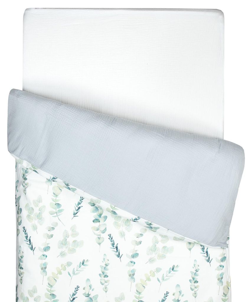 Bettbezug Eucalyptus - 80x120 cm - Grau | by SEVIRA KIDS