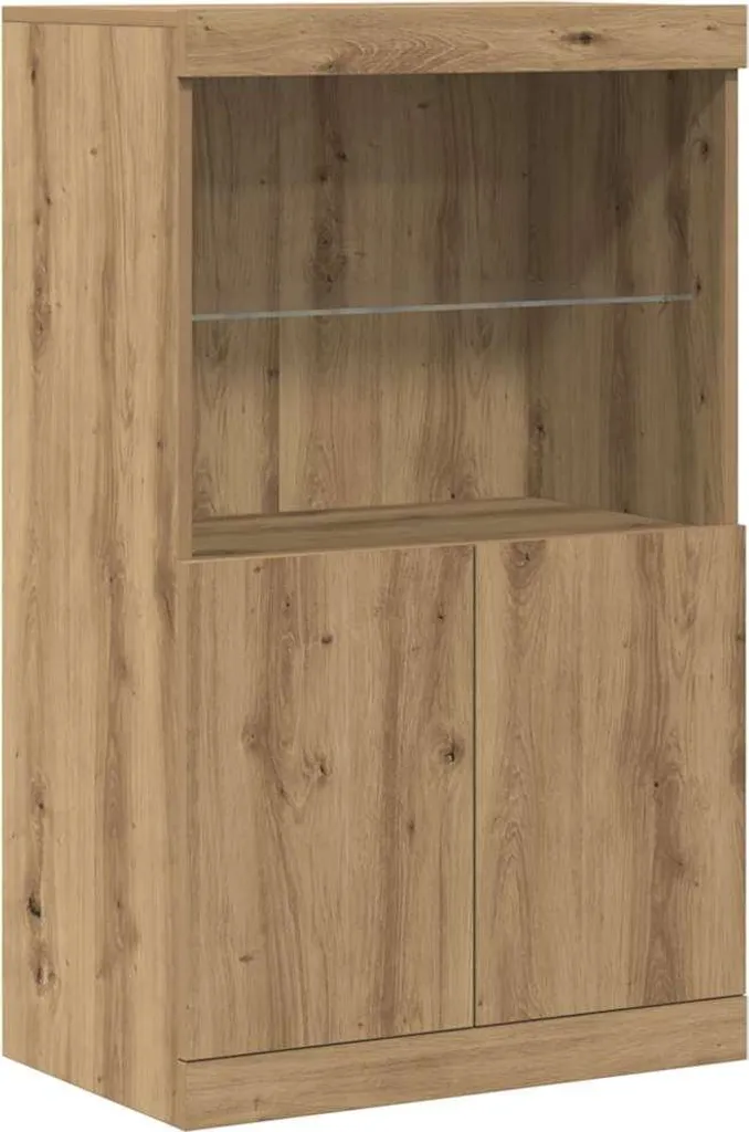 Mobile Credenza SYFAX™ LED Marrone | Madia 100cm per Soggiorno