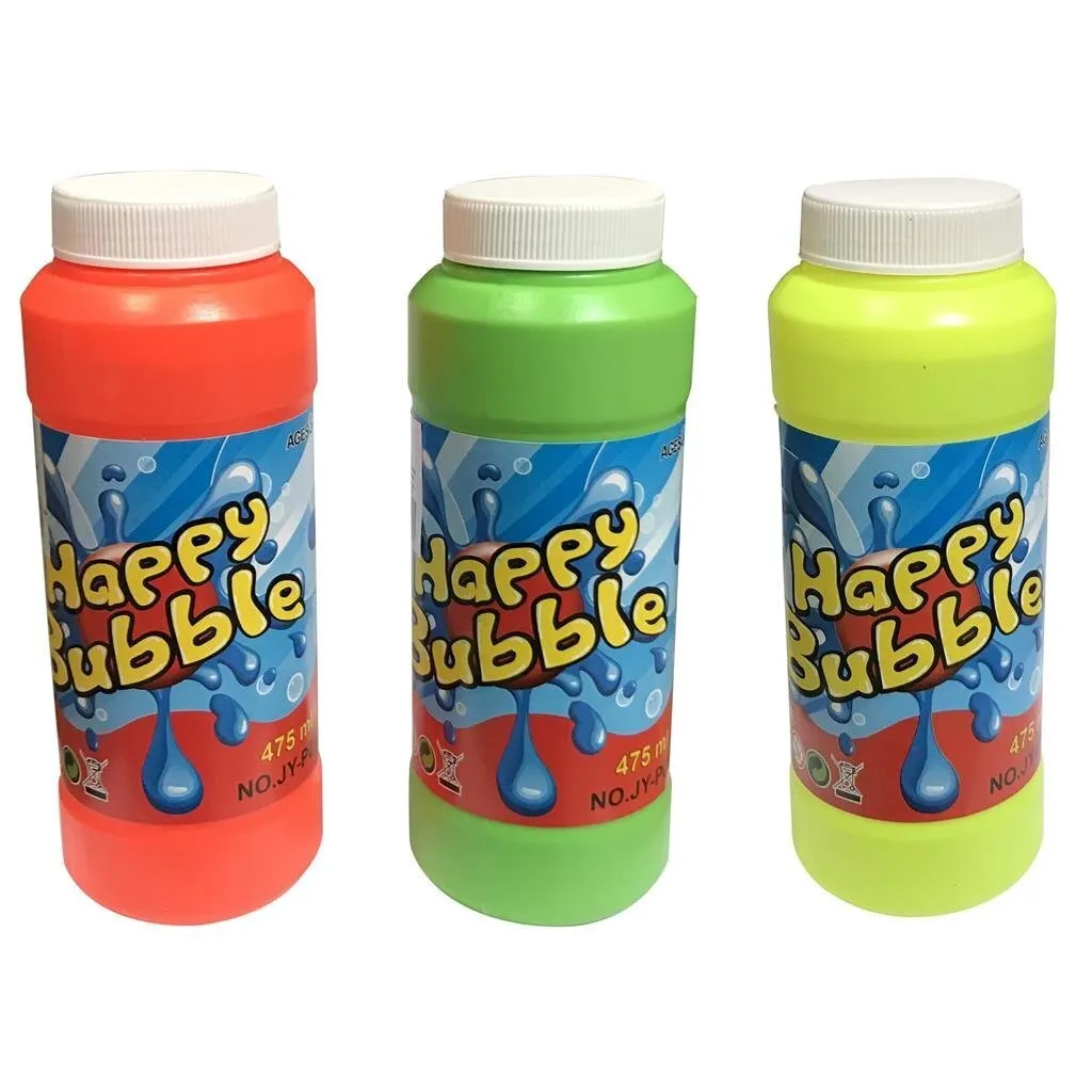 Fini les Pannes de Bulles avec la Recharge Happy Bubble de 475 ml