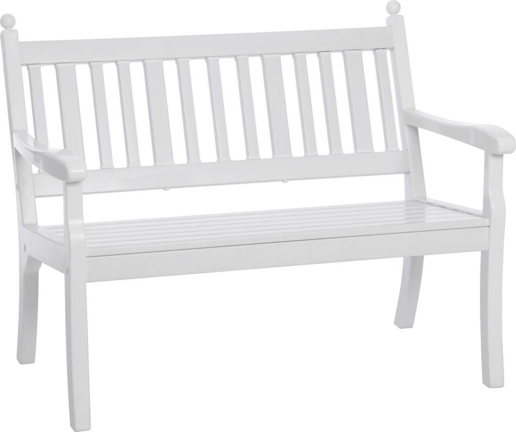 BLOME Hohenzollern Bank 115, ws 115cm, weiß, Vollkunstst. Produktbild 