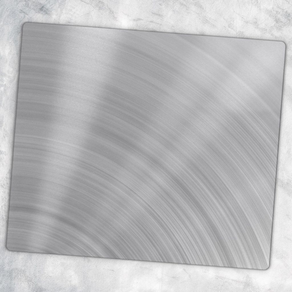 Glas-Herdabdeckplatten Glaskeramikkochfeld-Abdeckung Spritzschutz Glas 60 cm x 52 cm - Metall