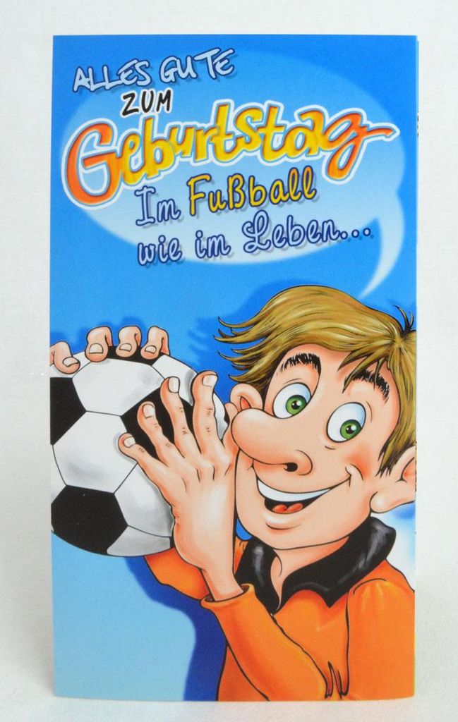 Geburtstagskarte Glückwunschkarte Fußball-Leben sk6115