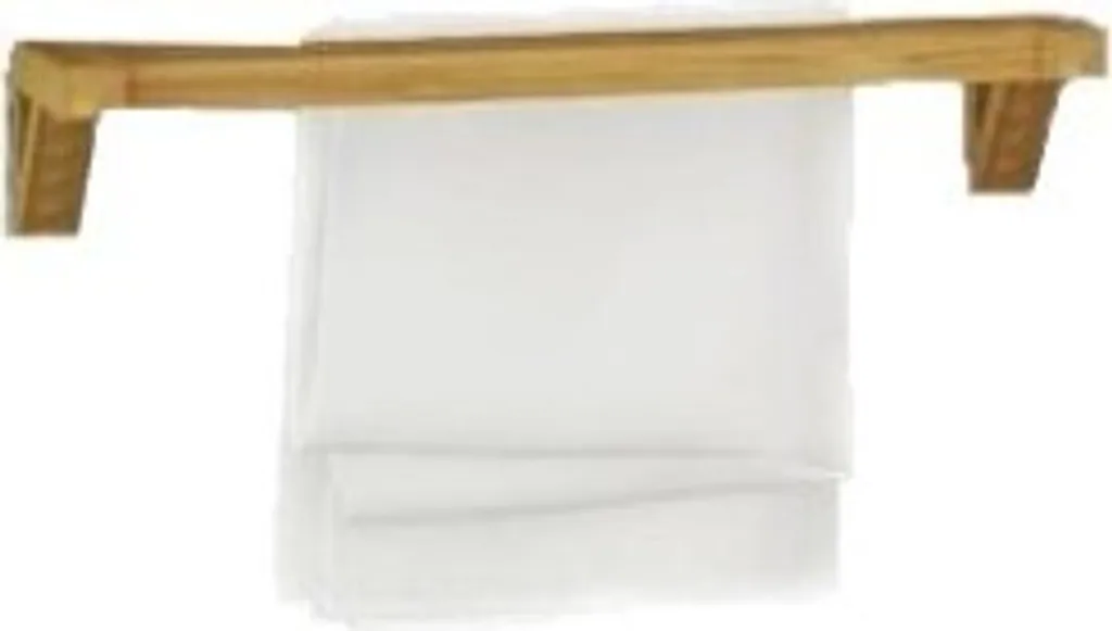 Porte-serviettes Theodora Teako Design en bois de teck massif 20x50x10 cm