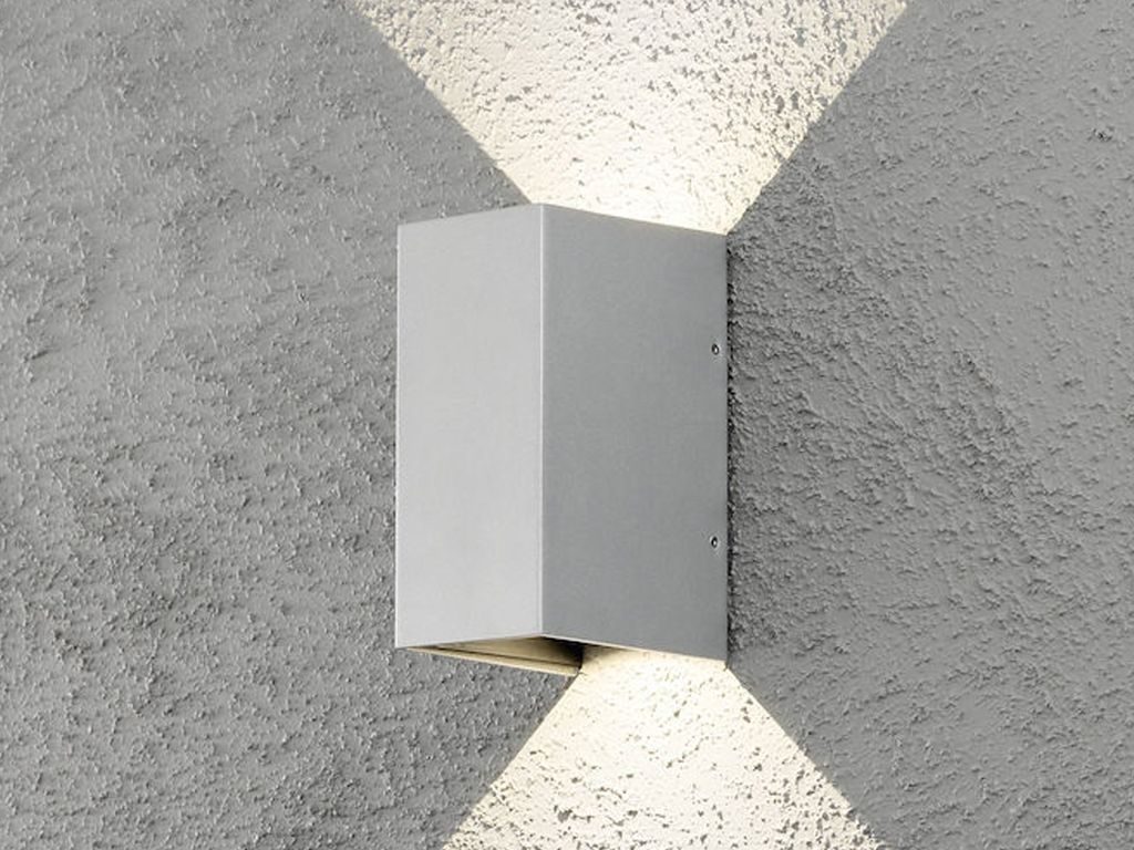 Konstsmide Cremona grau lackiertes Aluminium, klares Produktbild 