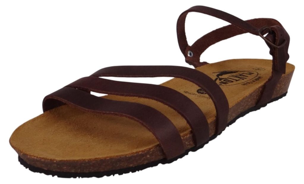 Plakton Damen Komfort Sandalen Fran Alou 405080 405080 Dakota Braun