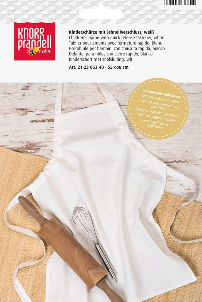 KNORR prandell Baumwoll-Kinderschürze weiß