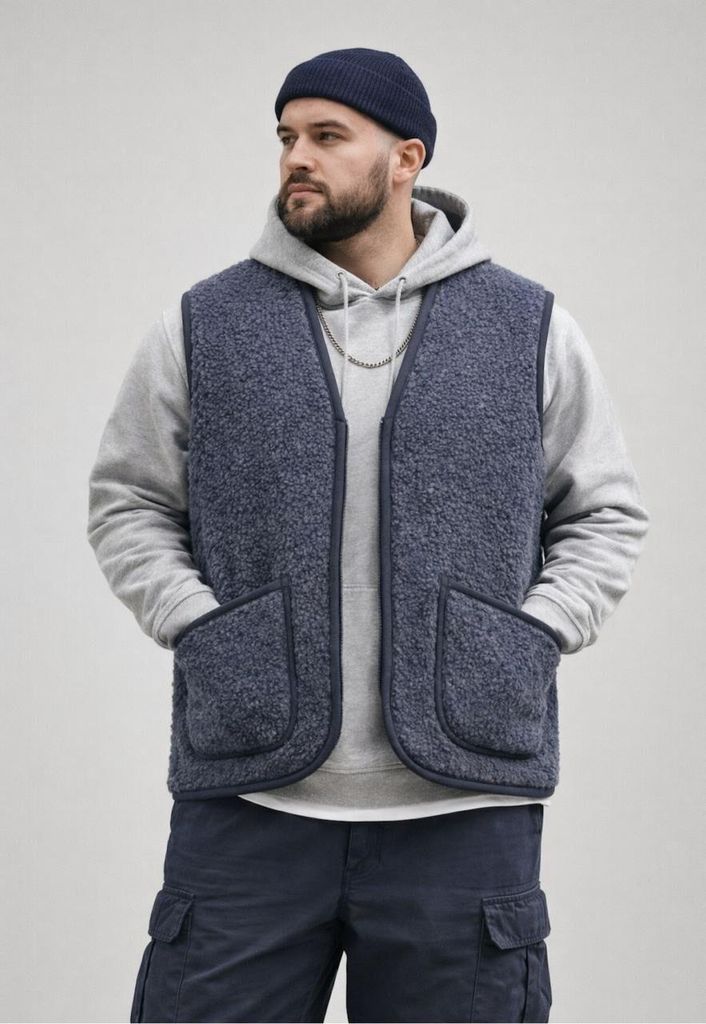 Wollweste - BEKA - Größe: XXL | Farbe: Blau