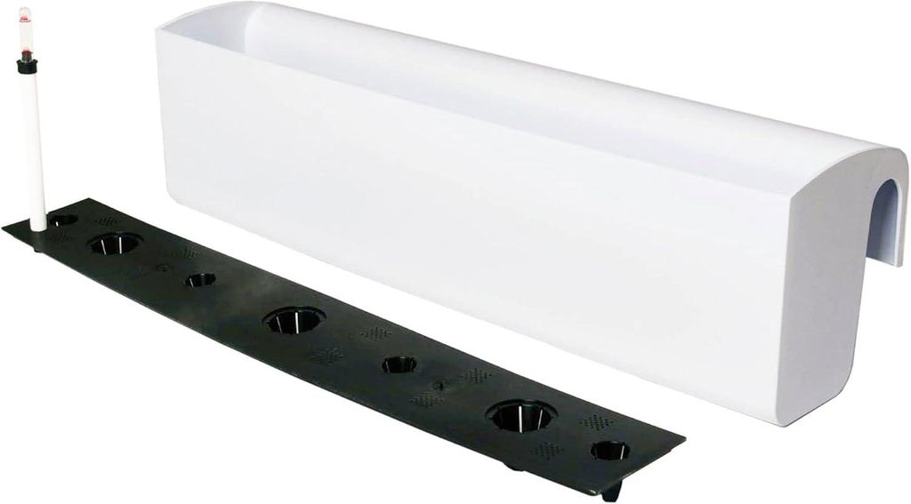 Fioriera da balcone BALKONA CLASSICO in plastica, bianco Immagine del prodotto 
