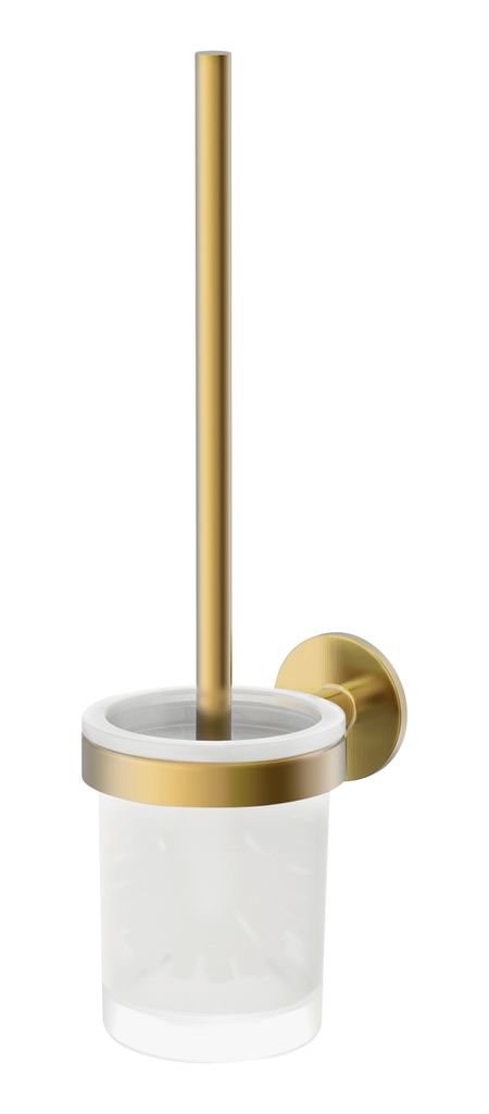 Lenz JUNA WC-Bürstengarnitur zur Wandmontage - GOLD- kleben Produktbild 