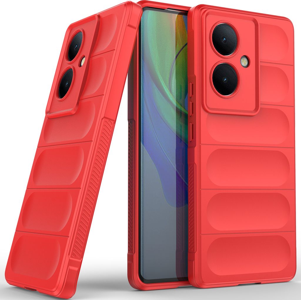 Handyhülle für VIVO V29 Lite 5G / VIVO Y78+ Weich TPU Silikon Stossfest Anti-rutsch Hülle Rot