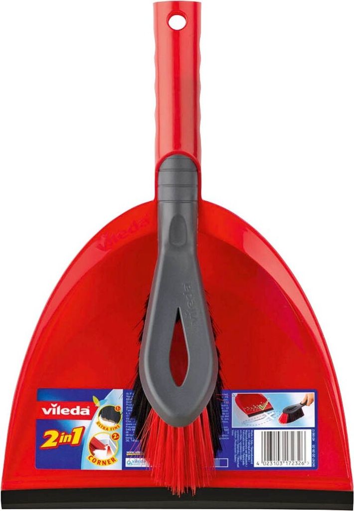 Sada na zametání Vileda, lopatka a smetáček, barva červená Obrázek produktu 9