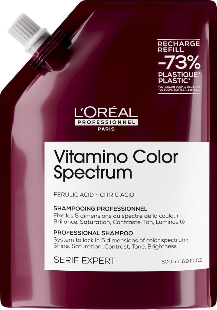 L ́Oréal Professionnel Série Expert Vitamino Color Spectrum Professional Shampoo Shampoo für gefärbtes Haar Refill 500 ml