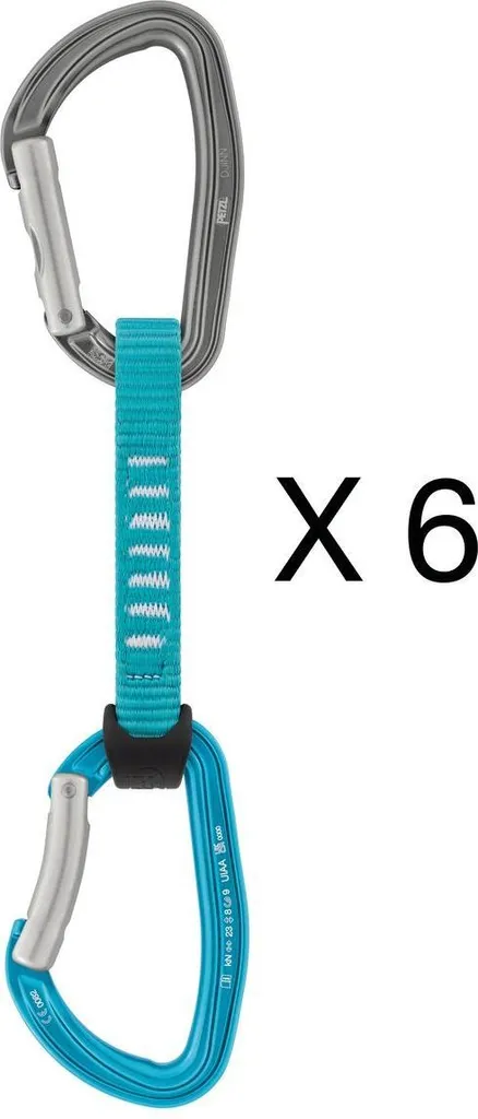 Dégaine robuste Petzl DJINN AXESS 23kN avec système Keylock anti-accroc