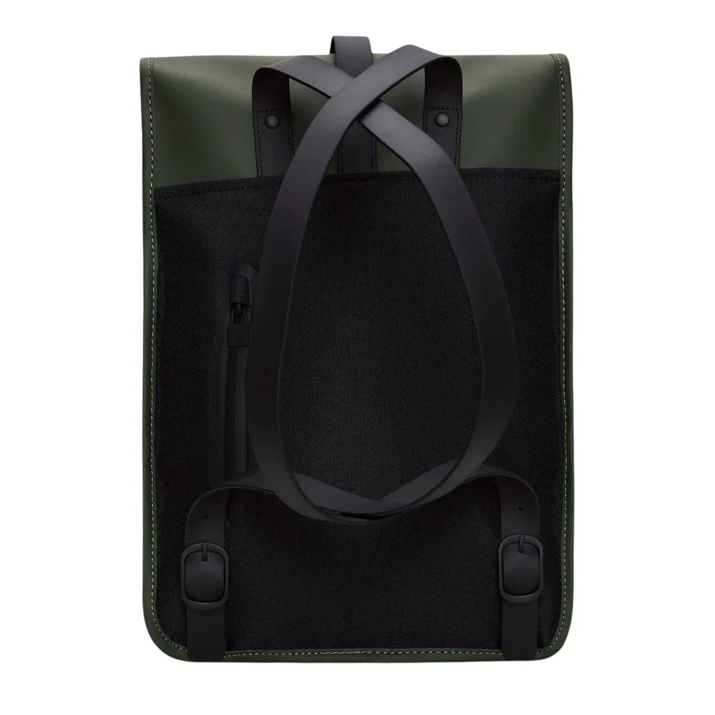 Rains Backpack Mini 13020 Verde: Lo Zaino Iconico del Design Danese - 2